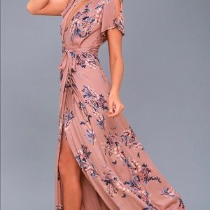 Lulus floral wrap dress